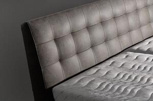 Čalúnená posteľ Victoria 180x200, sivá, bez matraca