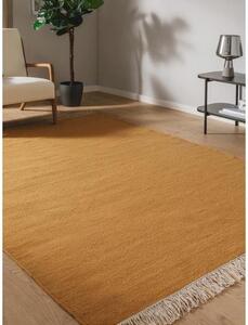 Ručne tkaný vlnený koberec so strapcami Liv