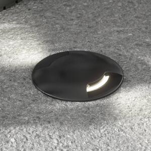Podlahová zapustená lampa Ceci 160–2L okrúhla, Čierna, Plast, Moderný, Zapustené podlahové svetlo