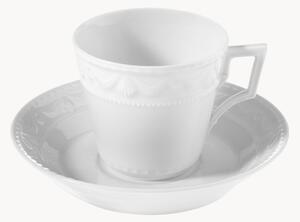 Ručne vyrobená porcelánová šálka na kávu's podšálkou Kurland