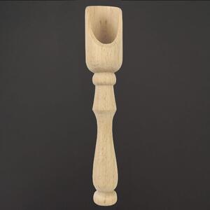 AMADEA Drevená lopatka na korenie, masívne drevo, veľkosť 14 cm