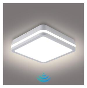 Brilagi - LED Vonkajšie svietidlo so senzorom BENE LED/18W/230V 22x22 cm biela IP54