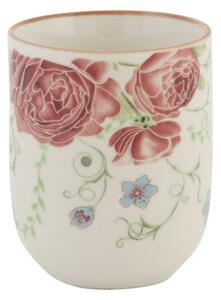 Kalíšok na čaj pivonky -pr 6*8 cm / 0.1L - Clayre & Eef