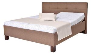 Čalúnená posteľ Mary 180x200, hnedá, bez matraca