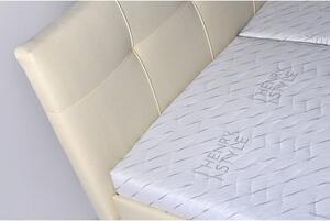 Čalúnená posteľ Mary 180x200, béžová, vrátane matraca