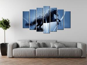 Gario 7 dielny obraz na plátne Modrý kôň - Jakub Banas Veľkosť: 210 x 100 cm