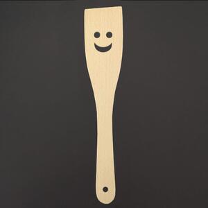 AMADEA Drevená obracačka s tvárou, masívne drevo, 28 cm