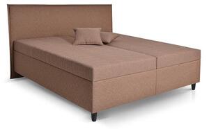 Čalúnená posteľ Ariana 180x200, hnedá, vrátane matraca