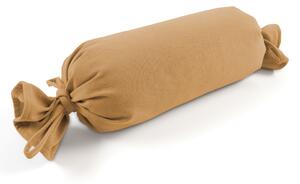 Biante Vankúš valec bonbon Velur VLR-007 Horčicovo béžový 15x40 cm