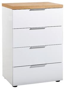 KOMODA, biela, farba duba, 60/89/43 cm Xora - Komody