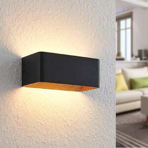 Arcchio LED nástenné svietidlo Karam, 20 cm, čierne, kov, hore/dole