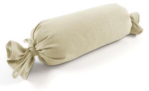 Biante Vankúš valec bonbon Velur VLR-005 Smotanový 15x40 cm