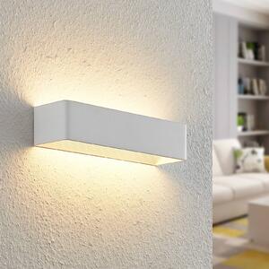 Arcchio LED nástenné svetlo Karam, 37 cm, biela, kov, hore/dole, Biela / opálová, Obývacia izba / jedáleň, Hliník, Moderný, Nástenné svietidlo