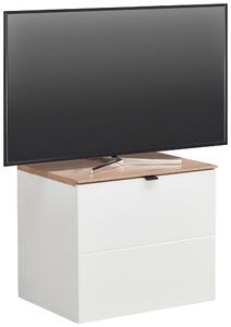 SKRINKA POD TV, biela, dub artisan, 60/62/44 cm Hom`in - TV nábytok