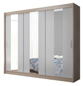 Šatníková skriňa Vaila 250x215x61 (sonoma/biela)