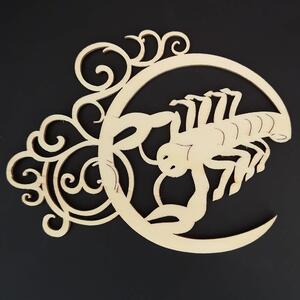 AMADEA Drevená ozdoba - znamenie rak 13 cm