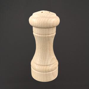 AMADEA Drevená soľnička prírodné, masívne drevo, 10 cm