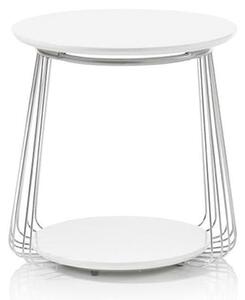 Konferenčný stolík Selvan - 50x51x50 (biela)