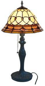 Metal Tiffany lampa na nočný stolík CARAMEL Ø25*42