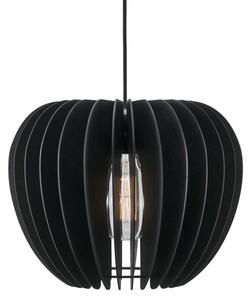 Nordlux TRIBECA 38 | závesné svietidlo s dreveným tienidlom Farba: Čierne drevo