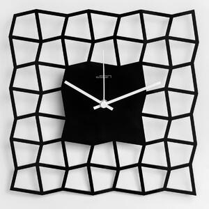 Dizajnové nástenné hodiny: Black Star - Čierne plexi 30 x 40 cm | atelierDSGN