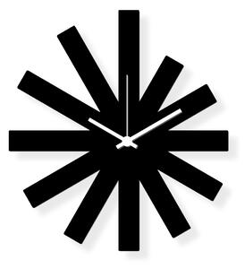 Dizajnové nástenné hodiny: Black Star - Čierne plexi 30 x 40 cm | atelierDSGN