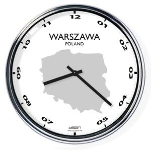 Kancelárske nástenné hodiny: Varšava, Výber farieb Tmavé