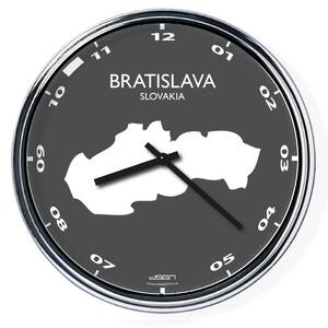 Kancelárske nástenné hodiny: Bratislava, Výber farieb Tmavé