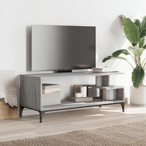 TV skrinka sivá sonoma 102x40x41 cm komp. drevo práškovaná oceľ