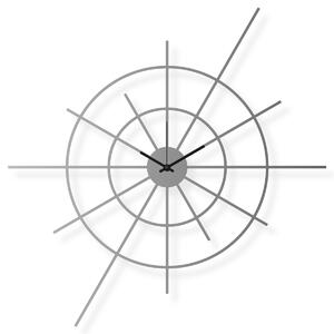 Veľké nástenné hodiny nerezové, 63x63 cm: Superstar V | atelierDSGN