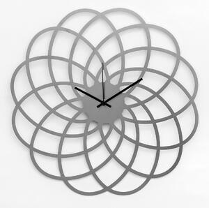 Dizajnové nástenné hodiny: Kvetina - Nerezová oceľ 62x62 cm| atelierDSGN