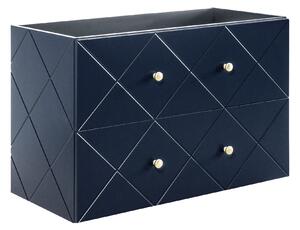 CMD COMAD - Kúpeľňová skrinka pod umývadlo Elegance Blue - modrá - 90x61x46 cm