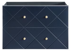 CMD Via Domo - Kúpeľňová skrinka pod umývadlo Elegance Blue - modrá - 90x61x46 cm