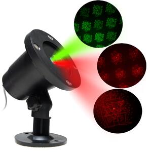 Aga Dekoratívny laserový projektor zelený/červený MR9080