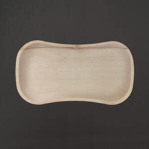 AMADEA Drevený servírovací podnos, masívne drevo, 30 cm