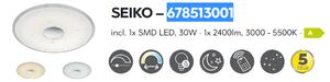 Trio SEIKO | Inteligentné LED svietidlo s vesmírnym dizajnom