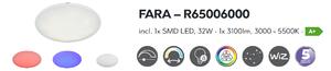 Trio FARA | Okrúhle LED svietidlo bielej farby s WiZ technológiou Veľkosť: 60cm