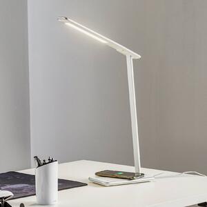 LED lampa na písací stôl Orbit strieborná indukcia, Chrómová / strieborná, Pracovňa / Kancelária, kov, Moderný, Stolová lampa