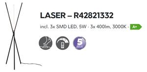 Trio LASER | Dizajnové stmievateľné stojacie LED svietidlo Farba: Čierna