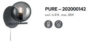 Trio PURE | Dizajnové nástenné svietidlo E14 Farba: Zlatá