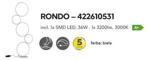 Trio RONDO| Stmievateľné stojacie LED svietidlo Farba: Biela
