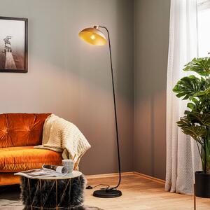 Stojaca lampa 1036, jedno-plameňová, čierno-zlatá