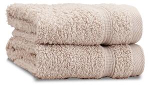 Béžové froté bavlnené uteráky v súprave 2 ks 30x30 cm Zero Twist – Catherine Lansfield