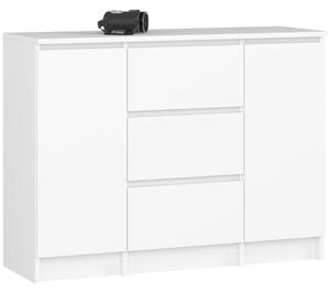 Komoda K100 2D 3SZ biela