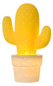 LUCIDE CACTUS Yellow stolná lampa