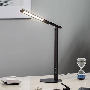 LED stolná lampa Ideálna so stmievačom, čierna, Čierna, Pracovňa / Kancelária, Hliník, Moderný, Stolová lampa
