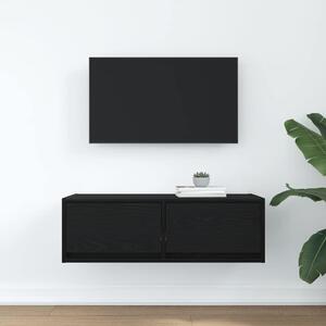 TV skrinka, dub čierne 80x31x25,5 cm kompozitné drevo