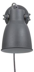 Nordlux ADRIAN | dizajnové nástené svietidlo s kovovým tienidlom Farba: Čierna