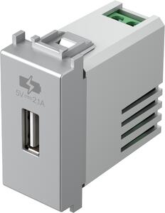 TEM EM66 | USB nabíjačka 5V 2.1A 1M Farba: Slonová kosť