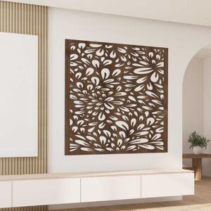 Štvorcový vyrezávaný nástenný panel kvetinový dizajn | BOMB: HDF - Dub Bronze 30 cm 4571-103298 HDF0285